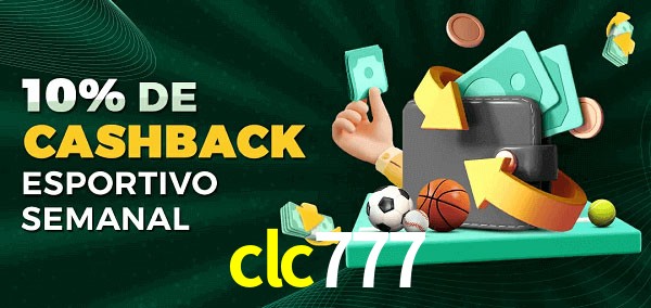 10% de bônus de cashback na clc777