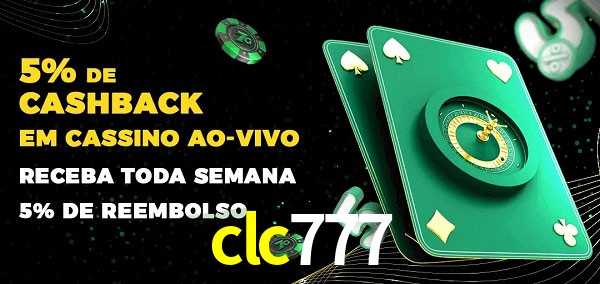 Promoções do cassino ao Vivo clc777